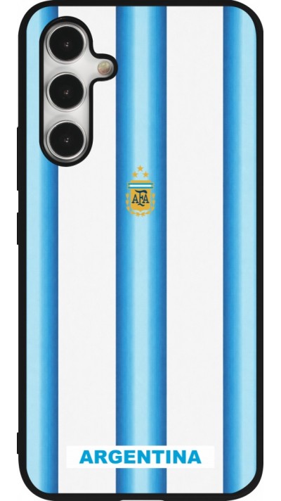 Coque Samsung Galaxy A54 5G - Silicone rigide noir Maillot de football Argentine 2026 personnalisable