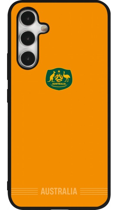 Coque Samsung Galaxy A54 5G - Silicone rigide noir Maillot de football Australie 2026 personnalisable
