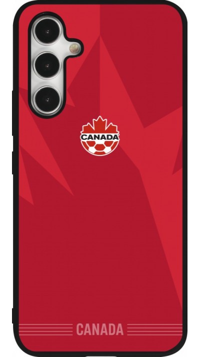 Coque Samsung Galaxy A54 5G - Silicone rigide noir Maillot de football Canada 2026 personnalisable