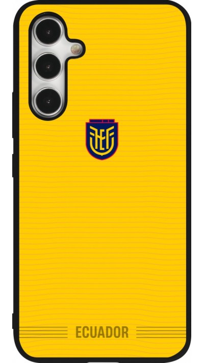 Coque Samsung Galaxy A54 5G - Silicone rigide noir Maillot de football E?quateur 2026 personnalisable