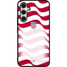 Coque Samsung Galaxy A54 5G - Silicone rigide noir Maillot de football États-Unis 2026 personnalisable