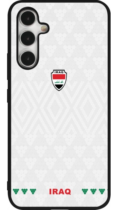 Coque Samsung Galaxy A54 5G - Silicone rigide noir Maillot de football Irak 2026 personnalisable