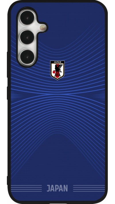 Coque Samsung Galaxy A54 5G - Silicone rigide noir Maillot de football Japon 2026 personnalisable