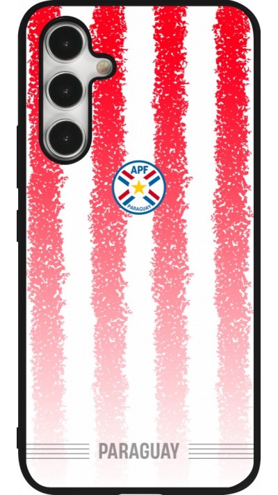 Coque Samsung Galaxy A54 5G - Silicone rigide noir Maillot de football Paraguay 2026 personnalisable