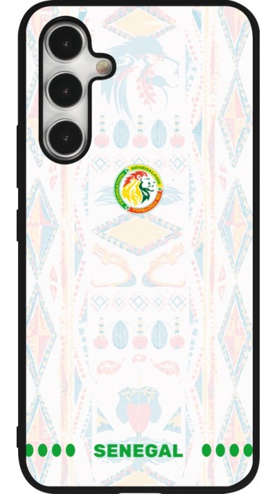 Coque Samsung Galaxy A54 5G - Silicone rigide noir Maillot de football Sénégal 2026 personnalisable