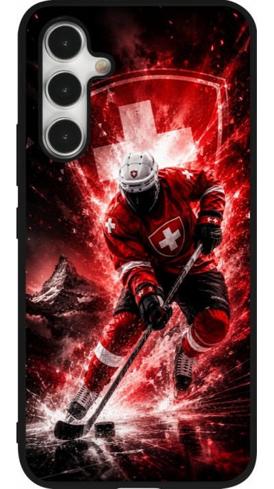 Coque Samsung Galaxy A54 5G - Silicone rigide noir Hockey World Championship Player