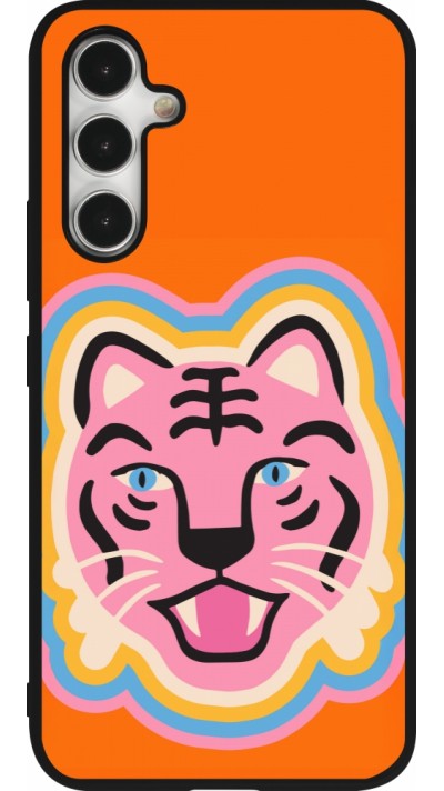 Coque Samsung Galaxy A54 5G - Silicone rigide noir Lion colors 2026