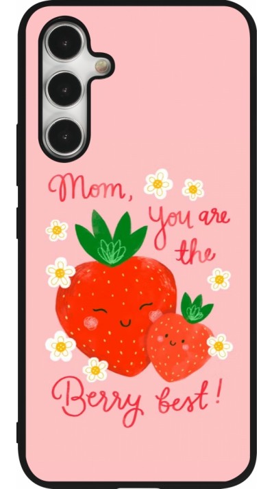 Coque Samsung Galaxy A54 5G - Silicone rigide noir Mom 2026 Berry best