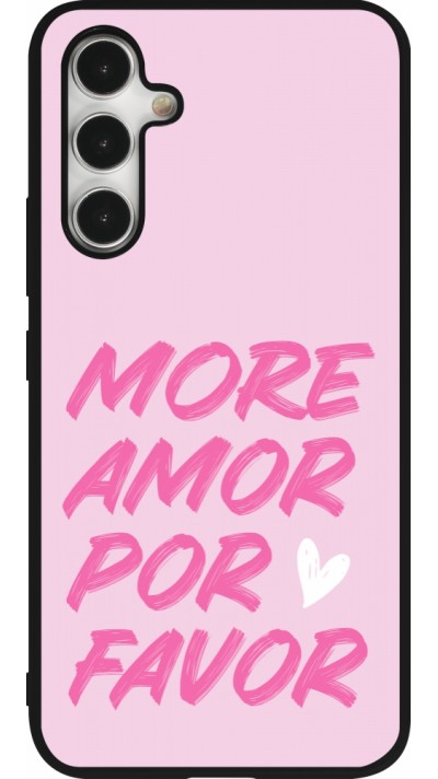 Samsung Galaxy A54 Case Hülle - Silikon schwarz More amor porfavor Samsung Galaxy A54 Case Hülle - Silikon schwarz More amor porfavor