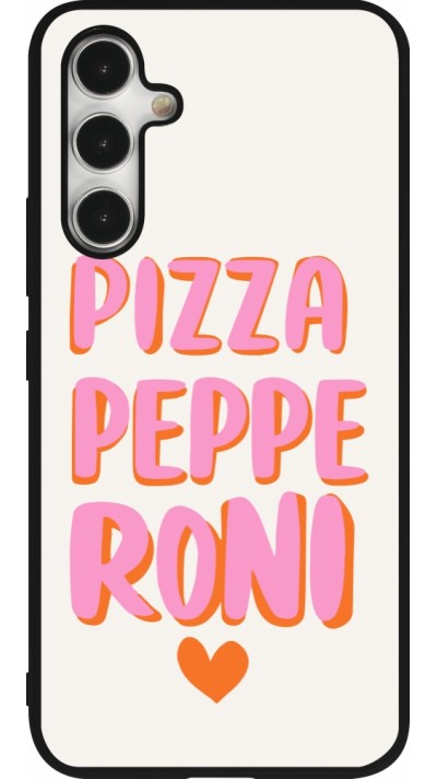 Coque Samsung Galaxy A54 5G - Silicone rigide noir Pizza pepperoni 2026
