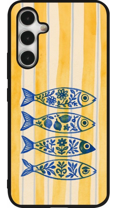 Coque Samsung Galaxy A54 5G - Silicone rigide noir Portuguese fish 2026