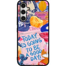 Coque Samsung Galaxy A54 5G - Silicone rigide noir Preppy Today is Going to be a good day