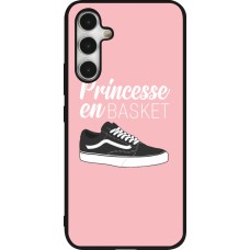Coque Samsung Galaxy A54 5G - Silicone rigide noir princesse en basket