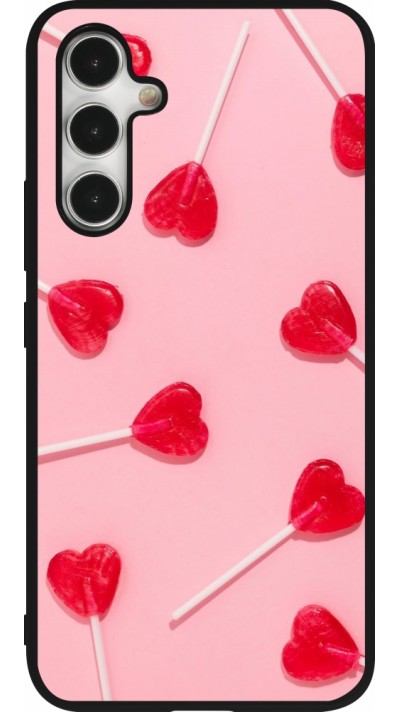 Coque Samsung Galaxy A54 5G - Silicone rigide noir Saint Valentines Day 26 Lollipop