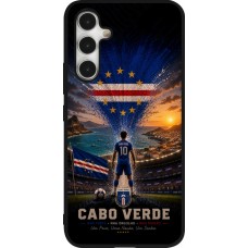 Coque Samsung Galaxy A54 5G - Silicone rigide noir Football Cap-Vert splash 2026