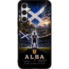 Coque Samsung Galaxy A54 5G - Silicone rigide noir Football Écosse splash 2026
