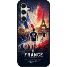 Coque Samsung Galaxy A54 5G - Silicone rigide noir Football France splash 2026