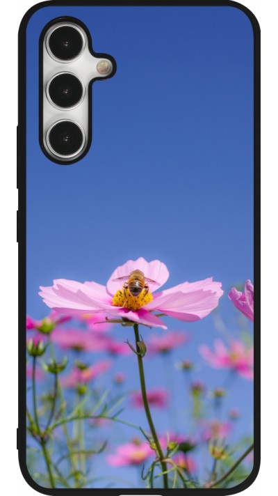 Coque Samsung Galaxy A54 5G - Silicone rigide noir Bee on a flower Spring 2026