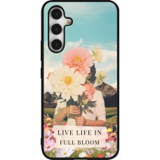 Coque Samsung Galaxy A54 5G - Silicone rigide noir Live life in full moon Spring 2026