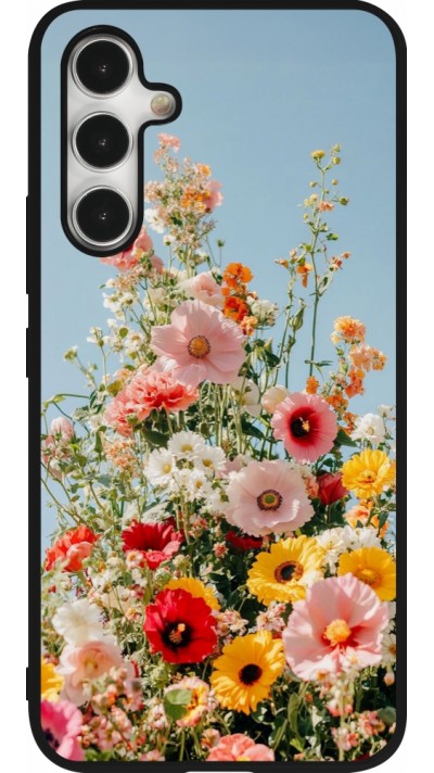 Coque Samsung Galaxy A54 5G - Silicone rigide noir Spring flowers Spring 2026