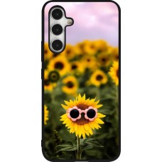 Coque Samsung Galaxy A54 5G - Silicone rigide noir Sunflower with glasses Spring 2026