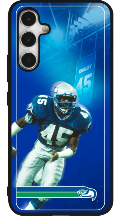 Coque Samsung Galaxy A54 5G - Silicone rigide noir Super Bowl 26 Seattle 1