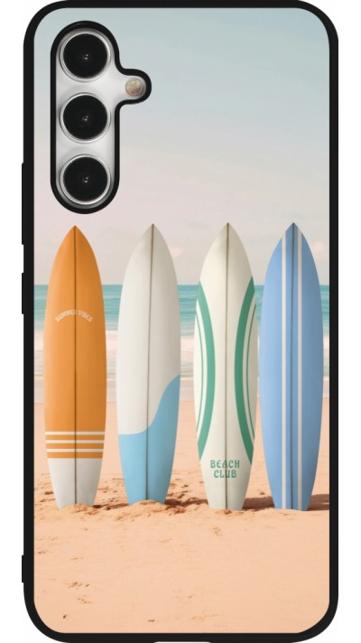 Samsung Galaxy A54 Case Hülle - Silikon schwarz Summer surfboard 2025