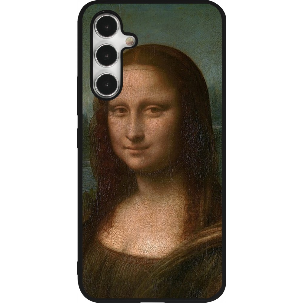 Coque Samsung Galaxy A54 5G - Silicone rigide noir Tableau art - La Joconde - Léonard de Vinci