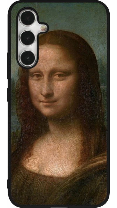 Coque Samsung Galaxy A54 5G - Silicone rigide noir Tableau art - La Joconde - Léonard de Vinci