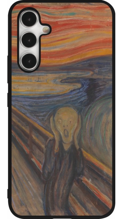 Coque Samsung Galaxy A54 5G - Silicone rigide noir Tableau art - Le Cri - Edvard Munch