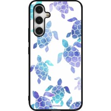 Samsung Galaxy A54 Case Hülle - Silikon schwarz Turtles pattern watercolor