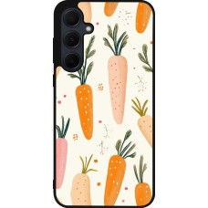 Coque Samsung Galaxy A55 5G - Silicone rigide noir Easter 2026 Illustration carrots