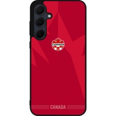Coque Samsung Galaxy A55 5G - Silicone rigide noir Maillot de football Canada 2026 personnalisable