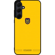 Coque Samsung Galaxy A55 5G - Silicone rigide noir Maillot de football Équateur 2026 personnalisable