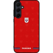 Coque Samsung Galaxy A55 5G - Silicone rigide noir Maillot de football Panama 2026 personnalisable
