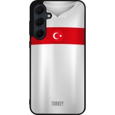 Coque Samsung Galaxy A55 5G - Silicone rigide noir Maillot de football Turquie personnalisable
