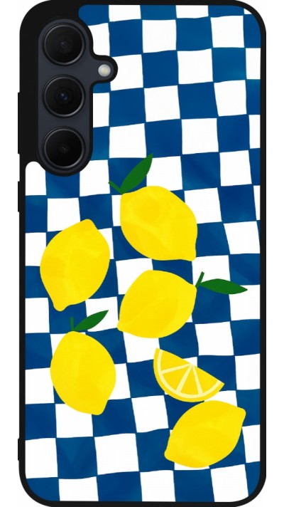 Coque Samsung Galaxy A55 5G - Silicone rigide noir Illustration lemons 2026