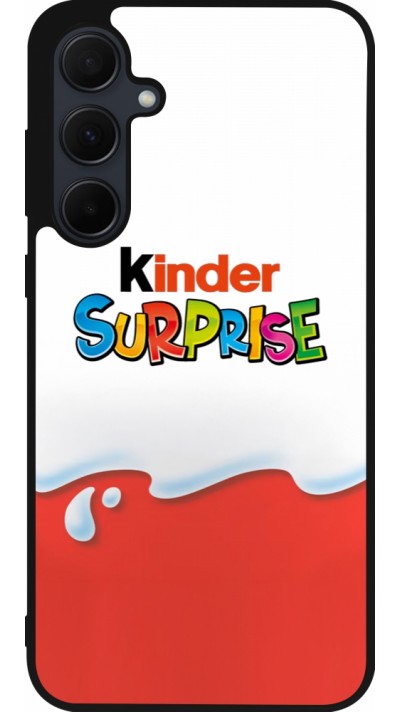 Coque Samsung Galaxy A55 5G - Silicone rigide noir Kinder Surprise