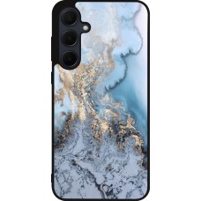 Coque Samsung Galaxy A55 5G - Silicone rigide noir Marble 04