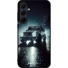 Coque Samsung Galaxy A55 5G - Silicone rigide noir Mercedes G AMG Night