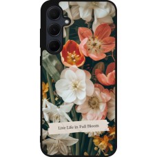 Coque Samsung Galaxy A55 5G - Silicone rigide noir Full Bloom 2026