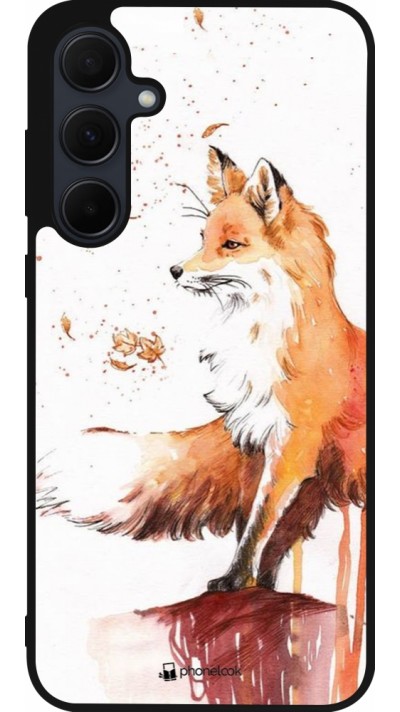 Samsung Galaxy A56 Case Hülle - Silikon schwarz Autumn 21 Fox