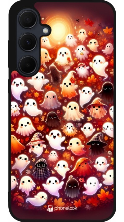 Samsung Galaxy A56 Case Hülle - Silikon schwarz Gespenster Herbst niedlich