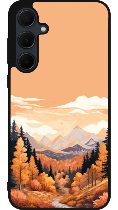 Samsung Galaxy A56 Case Hülle - Silikon schwarz Autumn 25 Mountains