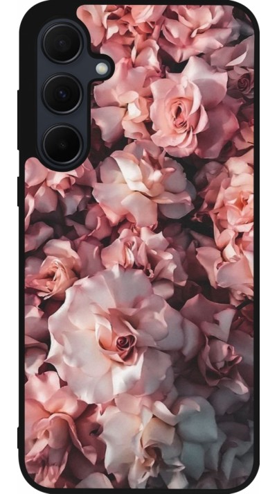 Samsung Galaxy A56 Case Hülle - Silikon schwarz Beautiful Roses