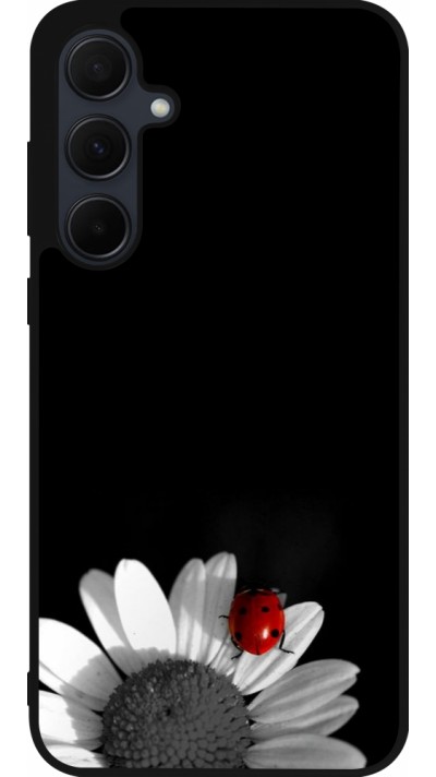Samsung Galaxy A56 Case Hülle - Silikon schwarz Black and white Cox