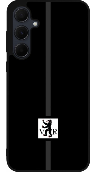 Coque Samsung Galaxy A56 - Silicone rigide noir Canton AR noir