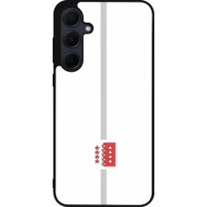 Coque Samsung Galaxy A56 - Silicone rigide noir Canton VS blanc