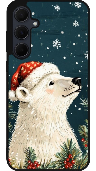 Samsung Galaxy A56 Case Hülle - Silikon schwarz Christmas 25 Bear