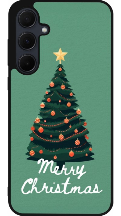 Coque Samsung Galaxy A56 - Silicone rigide noir Christmas 25 Xmas Tree